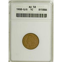 1908-S 1C AU58 ANACS