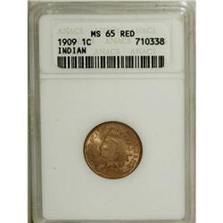 1909 1C Red MS65 ANACS