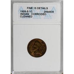 1909-S 1C F15 ANACS