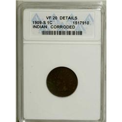 1909-S 1C VF20 ANACS
