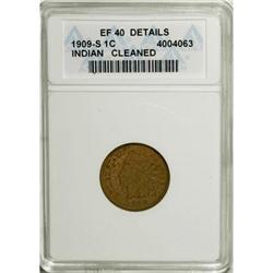 1909-S 1C XF40 ANACS