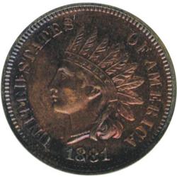 1881 1C Red and Brown PR64 NGC