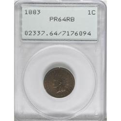 1883 1C Red and Brown PR64 PCGS