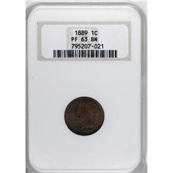 1889 1C Brown PR63 NGC