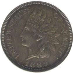 1889 1C Brown PR63 ANACS