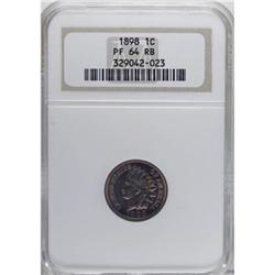 1898 1C Red and Brown PR64 NGC