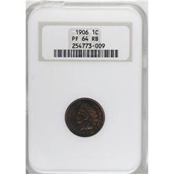 1906 1C Red and Brown PR64 NGC
