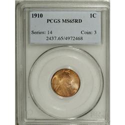 1910 1C Red MS65 PCGS