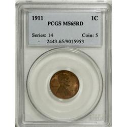 1911 1C Red MS65 PCGS