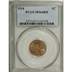1914 1C Red MS64 PCGS