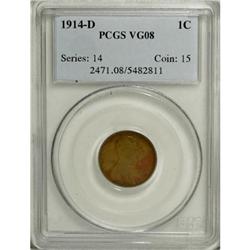 1914-D 1C VG8 PCGS