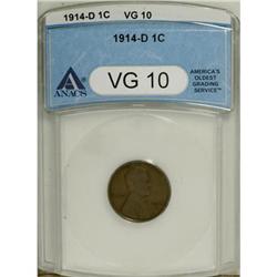 1914-D 1C VG10 ANACS
