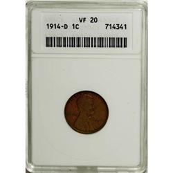 1914-D 1C VF20 ANACS
