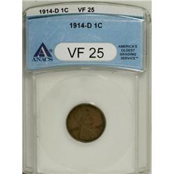 1914-D 1C VF25 ANACS