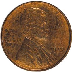 1919-S 1C Red and Brown MS63 PCGS