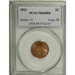 1921 1C Red MS65 PCGS