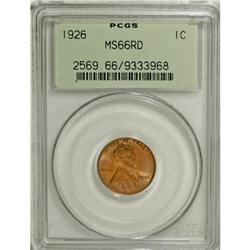 1926 1C Red MS66 PCGS