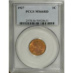 1927 1C Red MS66 PCGS