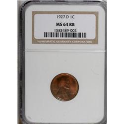 1927-D 1C Red and Brown MS64 NGC