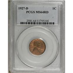 1927-D 1C Red MS64 PCGS