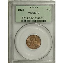 1931 1C Red MS66 PCGS
