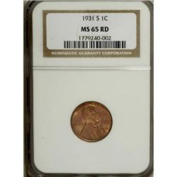 1931-S 1C Red MS65 NGC