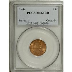 1932 1C Red MS66 PCGS