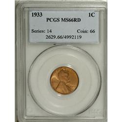 1933 1C Red MS66 PCGS