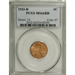 1933-D 1C Red MS66 PCGS