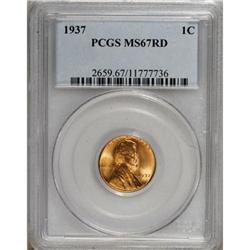 1937 1C Red MS67 PCGS