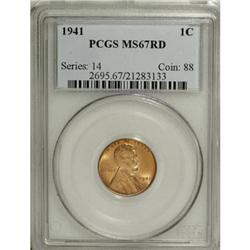 1941 1C Red MS67 PCGS