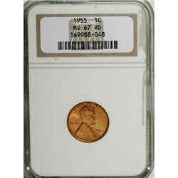 1955 1C Red MS67 NGC