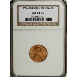 1972/72 1C Doubled Die Red MS64 NGC