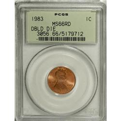 1983 1C Doubled Die Reverse Red MS66 PCGS