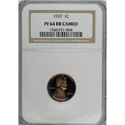 1937 1C Red and Brown PR64 NGC