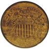 Image 1 : 1864 2C Large Motto Red and Brown MS64 NGC