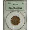 Image 1 : 1865 2C Red and Brown MS64 PCGS