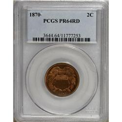 1870 2C Red PR64 PCGS