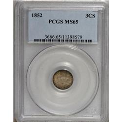 1852 3CS MS65 PCGS
