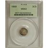 Image 1 : 1859 3CS MS62 PCGS