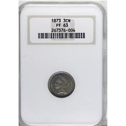 1873 3CN Closed 3 PR63 NGC