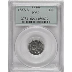1887/6 3CN PR62 PCGS
