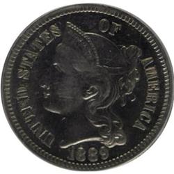 1889 3CN PR63 PCGS