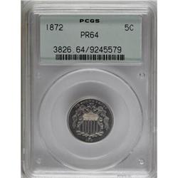 1872 5C PR64 PCGS