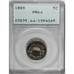 1880 5C PR64 PCGS