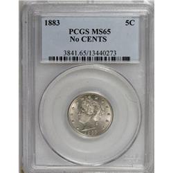 1883 5C No Cents MS65 PCGS