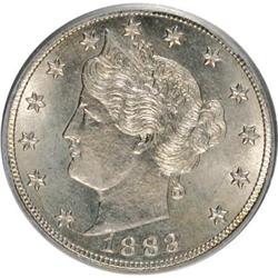 1883 5C With Cents MS65 PCGS