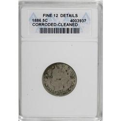 1886 5C F12 ANACS