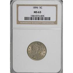 1896 5C MS63 NGC