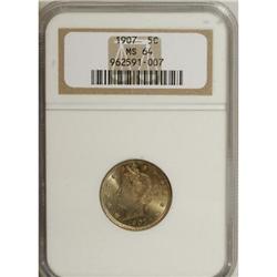1907 5C MS64 NGC